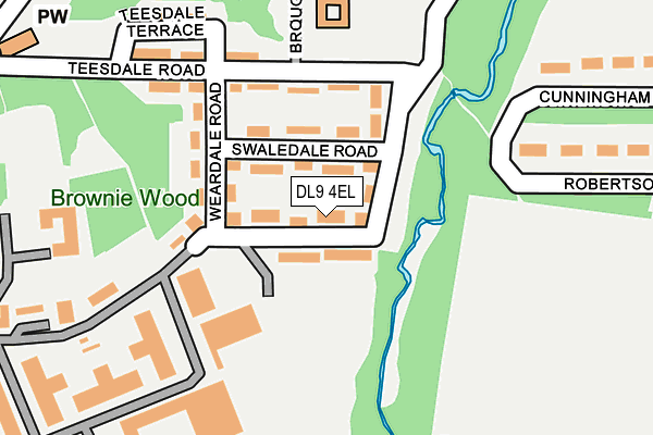 DL9 4EL map - OS OpenMap – Local (Ordnance Survey)
