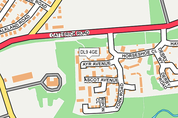 DL9 4GE map - OS OpenMap – Local (Ordnance Survey)