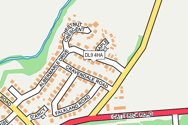 DL9 4HA map - OS OpenMap – Local (Ordnance Survey)