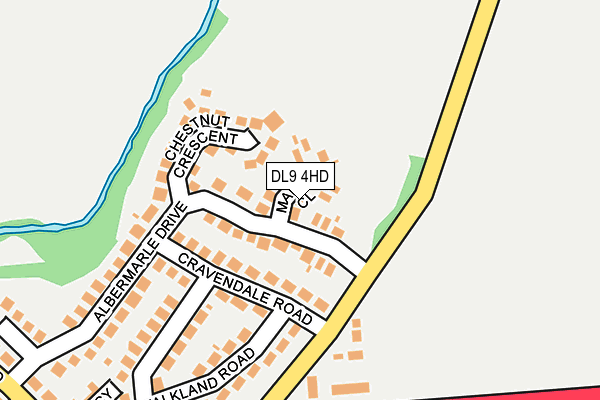 DL9 4HD map - OS OpenMap – Local (Ordnance Survey)