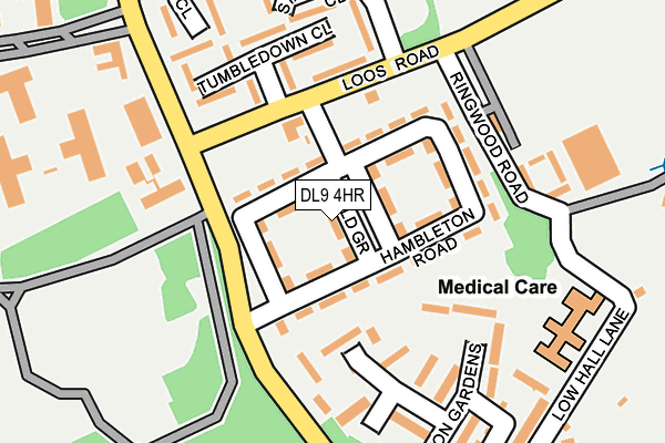 DL9 4HR map - OS OpenMap – Local (Ordnance Survey)
