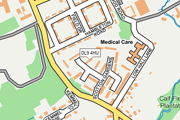 DL9 4HU map - OS OpenMap – Local (Ordnance Survey)