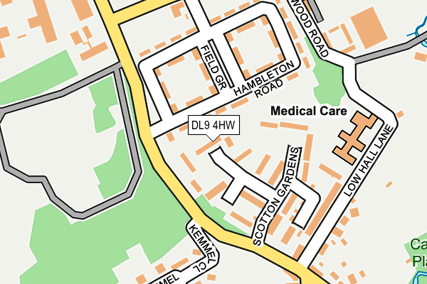 DL9 4HW map - OS OpenMap – Local (Ordnance Survey)