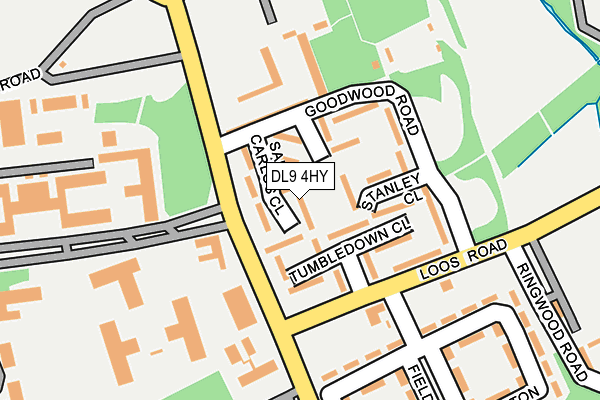 DL9 4HY map - OS OpenMap – Local (Ordnance Survey)