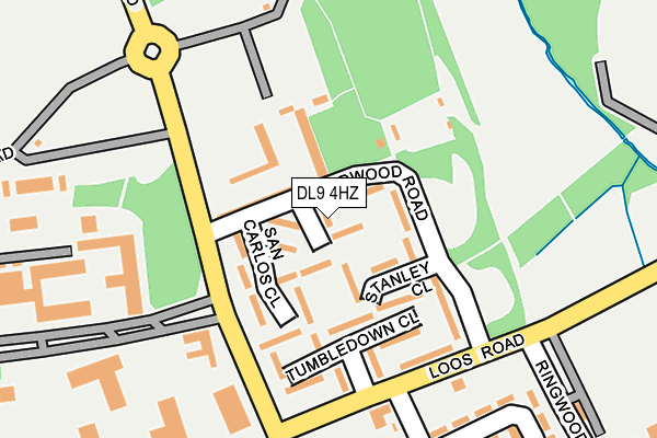 DL9 4HZ map - OS OpenMap – Local (Ordnance Survey)
