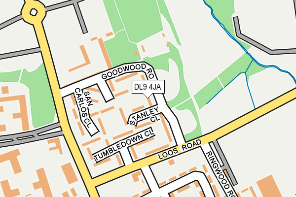 DL9 4JA map - OS OpenMap – Local (Ordnance Survey)