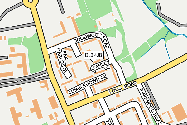 DL9 4JB map - OS OpenMap – Local (Ordnance Survey)