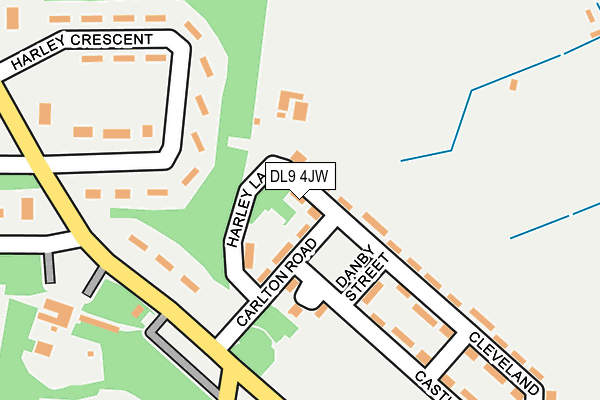 DL9 4JW map - OS OpenMap – Local (Ordnance Survey)