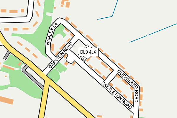 DL9 4JX map - OS OpenMap – Local (Ordnance Survey)