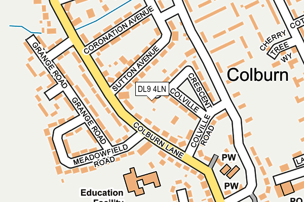 DL9 4LN map - OS OpenMap – Local (Ordnance Survey)