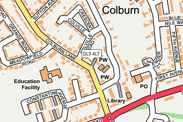 DL9 4LT map - OS OpenMap – Local (Ordnance Survey)
