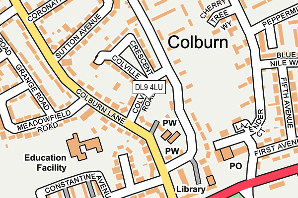 DL9 4LU map - OS OpenMap – Local (Ordnance Survey)