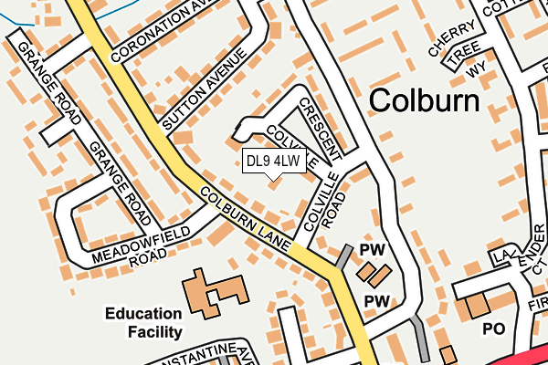 DL9 4LW map - OS OpenMap – Local (Ordnance Survey)
