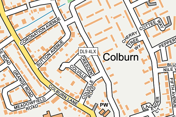 DL9 4LX map - OS OpenMap – Local (Ordnance Survey)