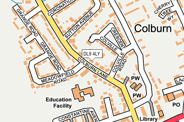 DL9 4LY map - OS OpenMap – Local (Ordnance Survey)