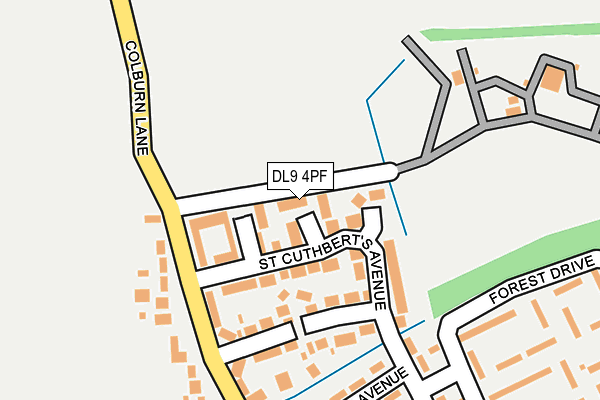 DL9 4PF map - OS OpenMap – Local (Ordnance Survey)