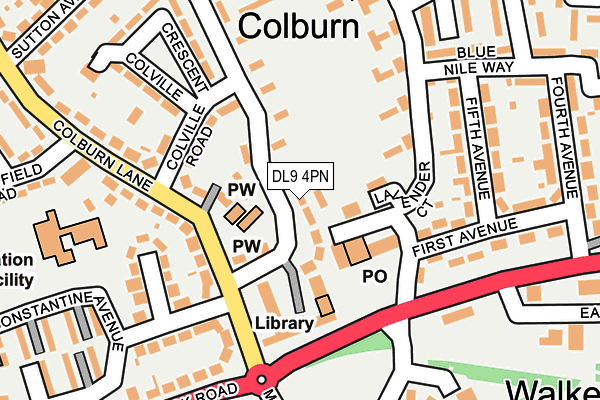 DL9 4PN map - OS OpenMap – Local (Ordnance Survey)