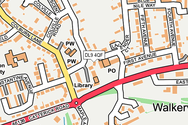 DL9 4QF map - OS OpenMap – Local (Ordnance Survey)