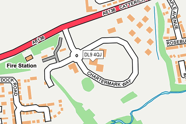 DL9 4QJ map - OS OpenMap – Local (Ordnance Survey)