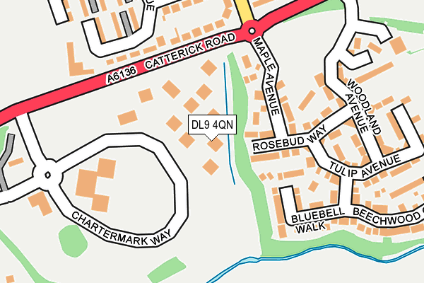 DL9 4QN map - OS OpenMap – Local (Ordnance Survey)