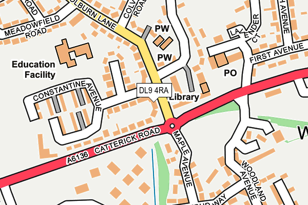 DL9 4RA map - OS OpenMap – Local (Ordnance Survey)