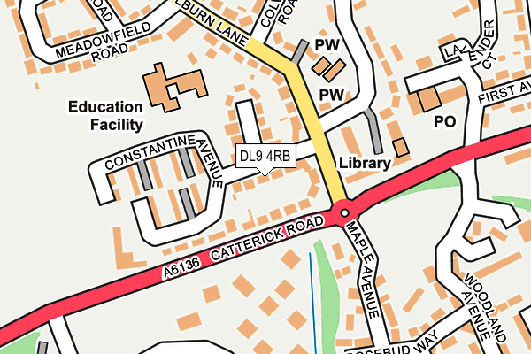 DL9 4RB map - OS OpenMap – Local (Ordnance Survey)