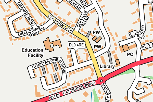 DL9 4RE map - OS OpenMap – Local (Ordnance Survey)