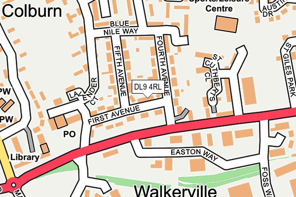 DL9 4RL map - OS OpenMap – Local (Ordnance Survey)