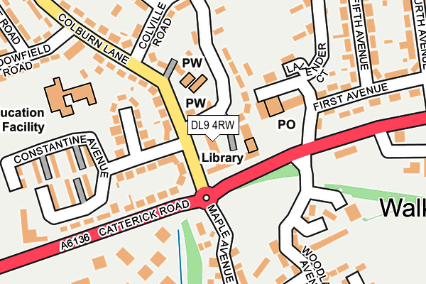 DL9 4RW map - OS OpenMap – Local (Ordnance Survey)