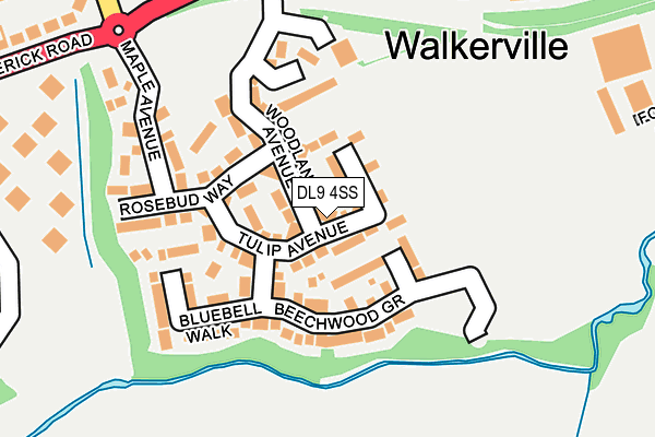 DL9 4SS map - OS OpenMap – Local (Ordnance Survey)