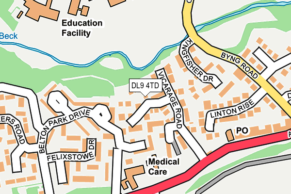 DL9 4TD map - OS OpenMap – Local (Ordnance Survey)