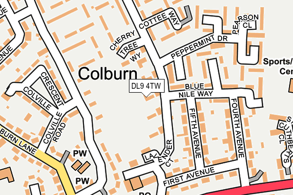 DL9 4TW map - OS OpenMap – Local (Ordnance Survey)