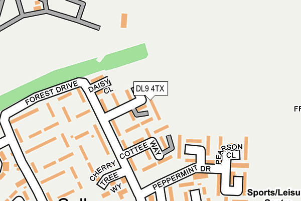 DL9 4TX map - OS OpenMap – Local (Ordnance Survey)