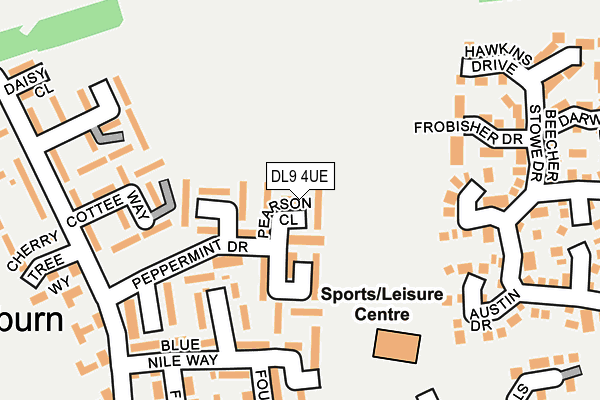 DL9 4UE map - OS OpenMap – Local (Ordnance Survey)