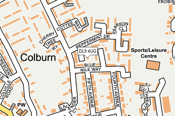 DL9 4UG map - OS OpenMap – Local (Ordnance Survey)