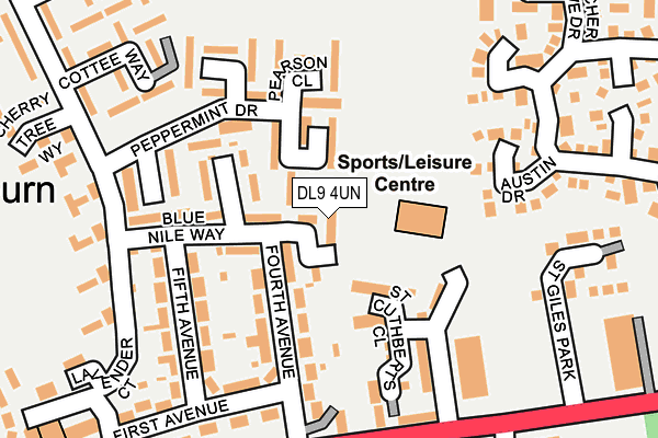 DL9 4UN map - OS OpenMap – Local (Ordnance Survey)