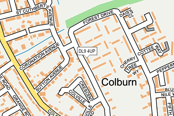 DL9 4UP map - OS OpenMap – Local (Ordnance Survey)