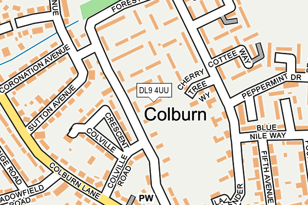 DL9 4UU map - OS OpenMap – Local (Ordnance Survey)