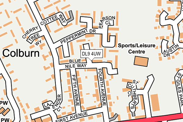DL9 4UW map - OS OpenMap – Local (Ordnance Survey)