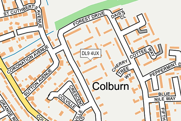 DL9 4UX map - OS OpenMap – Local (Ordnance Survey)