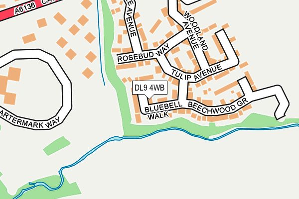 DL9 4WB map - OS OpenMap – Local (Ordnance Survey)