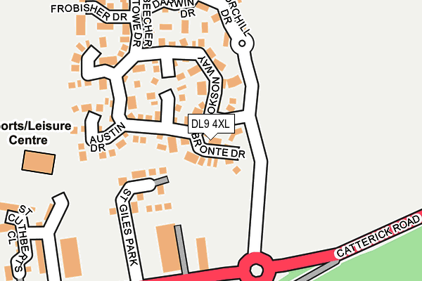DL9 4XL map - OS OpenMap – Local (Ordnance Survey)