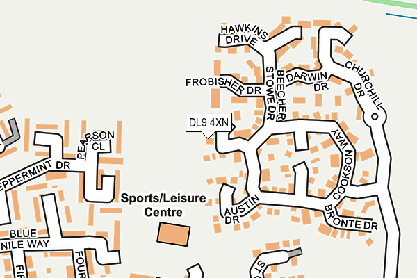 DL9 4XN map - OS OpenMap – Local (Ordnance Survey)