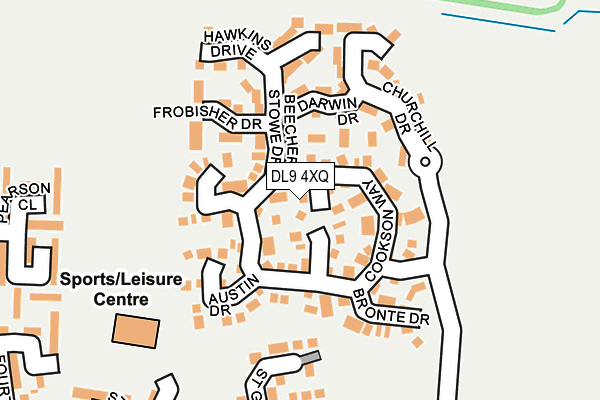 DL9 4XQ map - OS OpenMap – Local (Ordnance Survey)