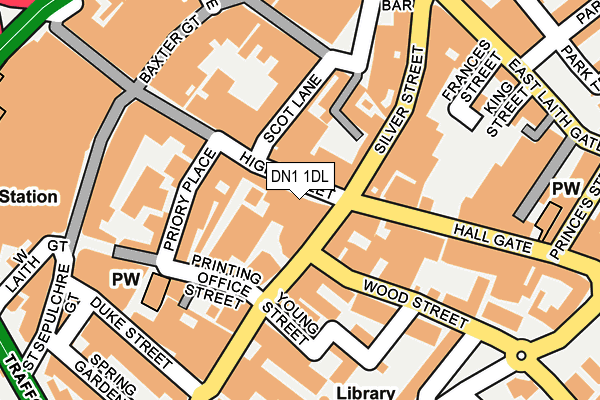 DN1 1DL map - OS OpenMap – Local (Ordnance Survey)