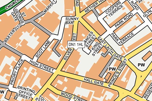 DN1 1HL map - OS OpenMap – Local (Ordnance Survey)