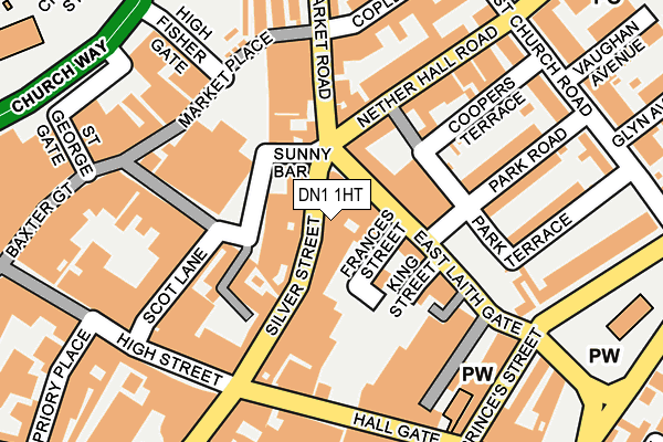 DN1 1HT map - OS OpenMap – Local (Ordnance Survey)