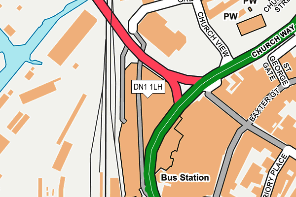 DN1 1LH map - OS OpenMap – Local (Ordnance Survey)