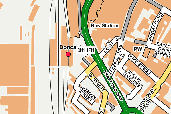 DN1 1PN map - OS OpenMap – Local (Ordnance Survey)