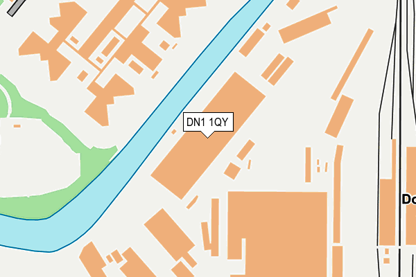 DN1 1QY map - OS OpenMap – Local (Ordnance Survey)